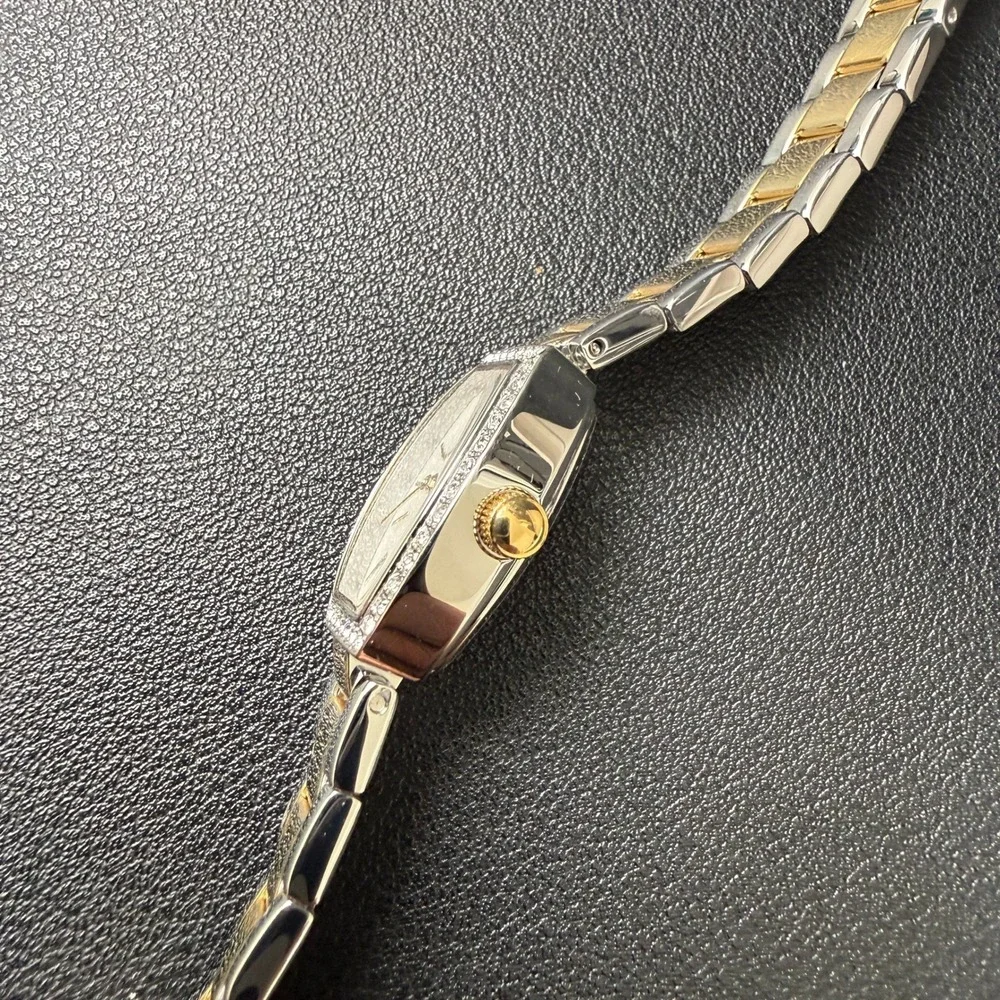 Caravelle by‎ Bulova 45L168 Women's Two Tone Dress Mini Quartz Watch New Battery